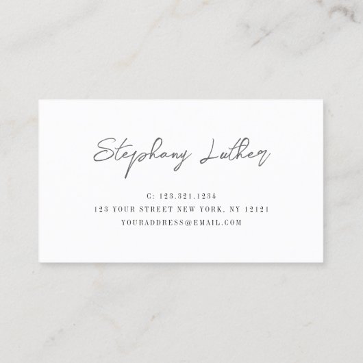 Moderne blush roze waterverf make-up artiest visitekaartje (Achterkant)