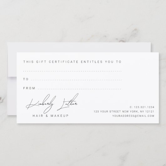 Moderne blush roze waterverf make-up & haar (Achterkant)