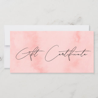 Moderne blush roze waterverf make-up & haar