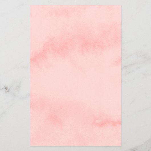 Moderne blush roze waterverf make-up & haar flyer (Achterkant)