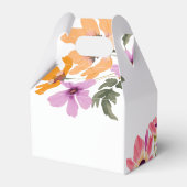 Moderne blush roze wilde bloem #4 vrijgezellenfees bedankdoosjes (Achterkant)