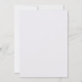 Moderne Blush Roze Witte Frame Bloemige Bruiloft Kaart (Achterkant)