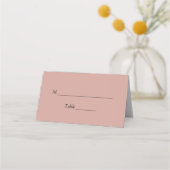 Moderne Blush roze zwendelaars Plaatskaartje (Voorkant)