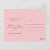 Moderne Blush tape We hebben het nieuwe adres verp Briefkaart (Achterkant)
