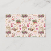 Moderne Blush Tea Party Bruids Wijn Raffle Informatiekaartje (Achterkant)