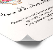 Moderne Blush Tea Party Hoe oud waren ze bruids Poster (Hoek)