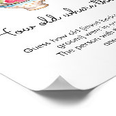 Moderne Blush Tea Party Hoe oud waren ze bruids Poster (Hoek)