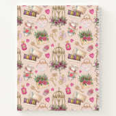 Moderne Blush Tea Party Notitieboek (Achterkant)
