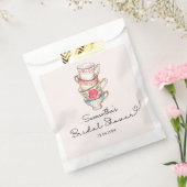 Moderne Blush Thee Party Bruiloftsborrel Bedankzakje (Gezegeld)