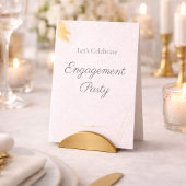 Moderne Blush Verlovingsfeest Uitnodiging