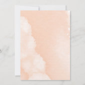 Moderne Blush Waterverf en Cactus 50e verjaardag Kaart (Achterkant)