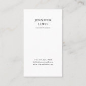 Moderne Blush & White Foto Sociale Media Visitekaartje (Achterkant)