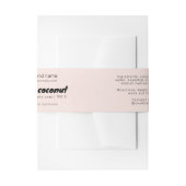 Moderne blush zeep verpakking ingrediënten wrap la uitnodigingen wikkel (Voorkant Voorbeeld)