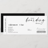 Moderne boarding pass verrassingsvliegticket (Voorkant / Achterkant)