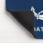 Moderne Boat Naam Anker Zeilbemanning Custom Muismat (Hoek)