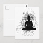 Moderne Boeddha Ontwerpen Energieën Briefkaart (Voorkant / Achterkant)