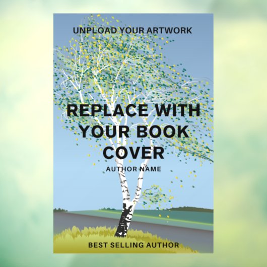 Moderne boek Hoesje Promotie Auteur Boek Lancering Raamsticker (Vel 3)