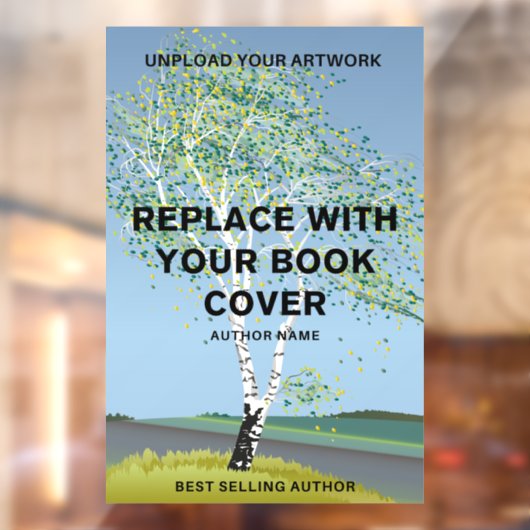 Moderne boek Hoesje Promotie Auteur Boek Lancering Raamsticker (Vel 2)