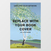 Moderne boek Hoesje Promotie Auteur Boek Lancering Raamsticker (Vel)