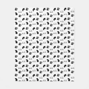 Moderne Boekachtige Bibliofiel Boek Patroon Fleece Deken
