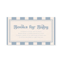 Moderne "Boeken voor Baby" Blauwe Strepen Babyfees