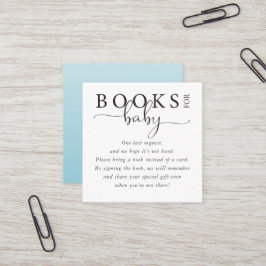 Moderne Boeken voor Baby Tussenvoegsel Vierkante Visitekaartje