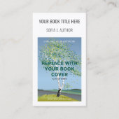 Moderne Boekenauteur Hoesje & Fotopromotie Visitekaartje (Voorkant)