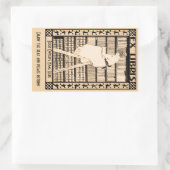 Moderne  boekplaat v1 Aangepast Rechthoekige Sticker (Tas)