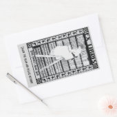 Moderne Boekplaat v3 GEPERSONALISEERD Rechthoekige Sticker (Envelop)