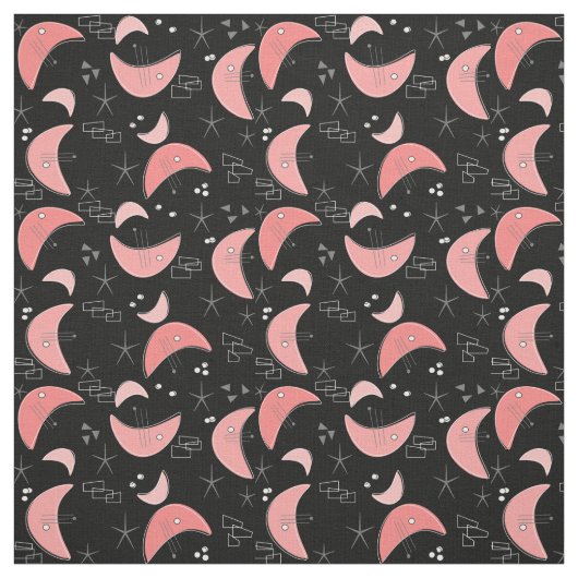 Moderne boemerangeffecten stof (Swatch)