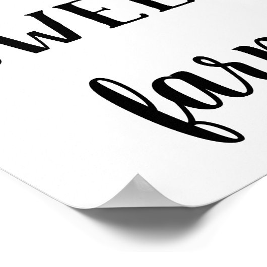 Moderne Boerderij — Boerderij op fijn papier Poster (Hoek)