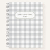 Moderne boerderij Grijze Buffel Check recept Notitieboek (Voorkant)