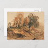 Moderne Boerderij Herfst Herfstlandschap Schildere Briefkaart (Voorkant / Achterkant)