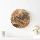 Moderne Boerderij Herfst Herfstlandschap Schildere Grote Klok (Huis)