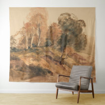 Moderne Boerderij Herfst Herfstlandschap Schildere