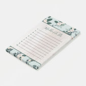 Moderne Boerderij Kerstbloem op Hout Te Doen Post-it® Notes (Schuin)