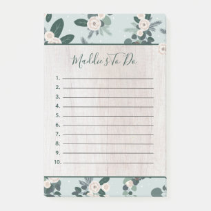 Moderne Boerderij Kerstbloem op Hout Te Doen Post-it® Notes