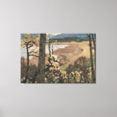 Moderne boerderij landschapskunst canvas afdruk (Voorkant)