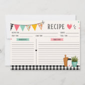 Moderne boerderij leuk recept kaarten | (Voorkant)