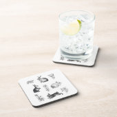 Moderne  boerderij Paaskonijnen Bier Onderzetter (Rechterzijde)