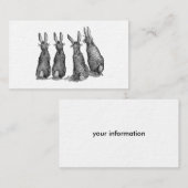 Moderne boerderij Paaskonijnen Visitekaartje (Voorkant / Achterkant)