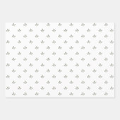 Moderne boerderij Patroon Mix Dusky Green | Inpakpapier Vel (Voorkant)