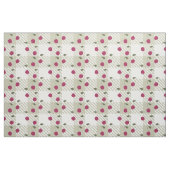 Moderne boerderij Pink Gingham en Cherries Plaid Stof (Fat Quarter)