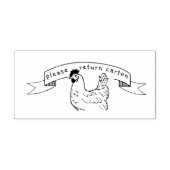 Moderne boerderij retour eierdoos stempel (Design)