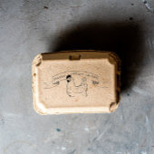 Moderne boerderij retour eierkartonnen stempel