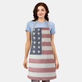 Moderne boerderij rustieke Amerikaanse vlag Schort (Gedragen)