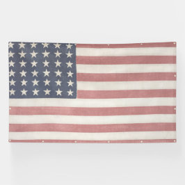 Moderne boerderij rustieke Amerikaanse vlag Spandoek