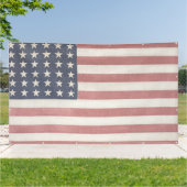 Moderne boerderij rustieke Amerikaanse vlag Spandoek (Buitenkant)