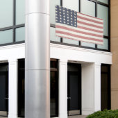 Moderne boerderij rustieke Amerikaanse vlag Spandoek (Buitenkant Gebouw)