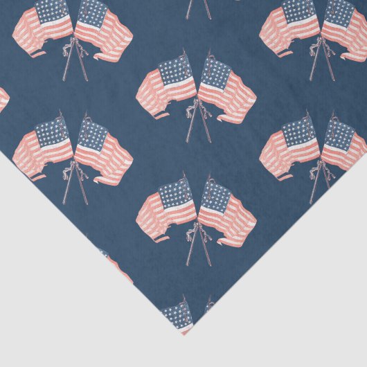 Moderne boerderij rustieke Amerikaanse vlag Tissuepapier (Detail)